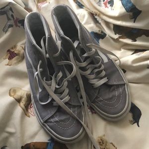 Gray high top vans